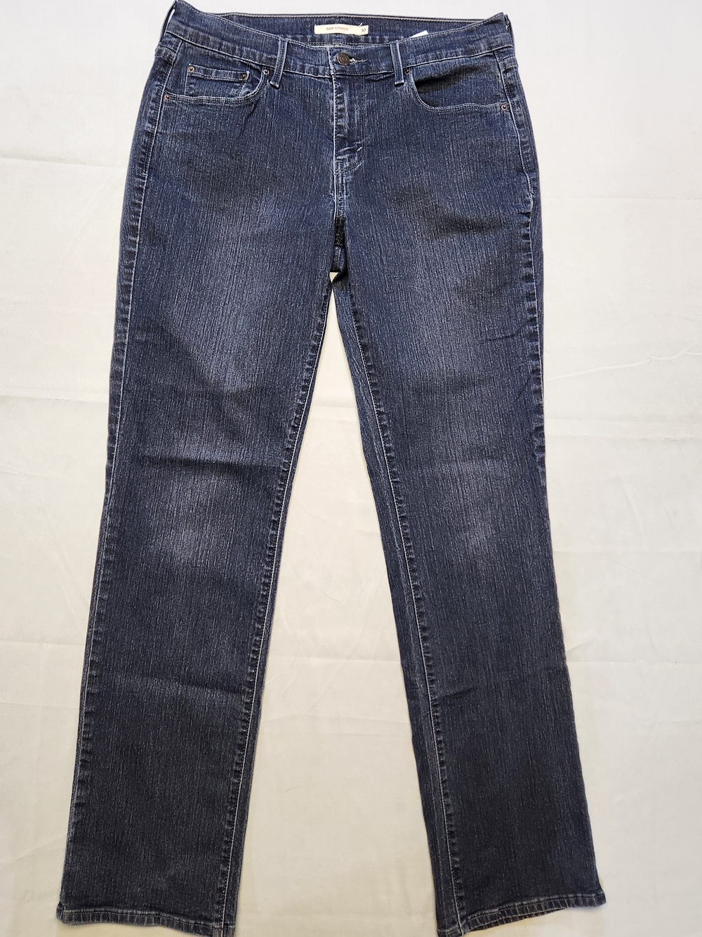 Levi's 505 Jeans Women 10 Blue Cotton Denim Straight Leg Cowgirl 30x32 Stretch